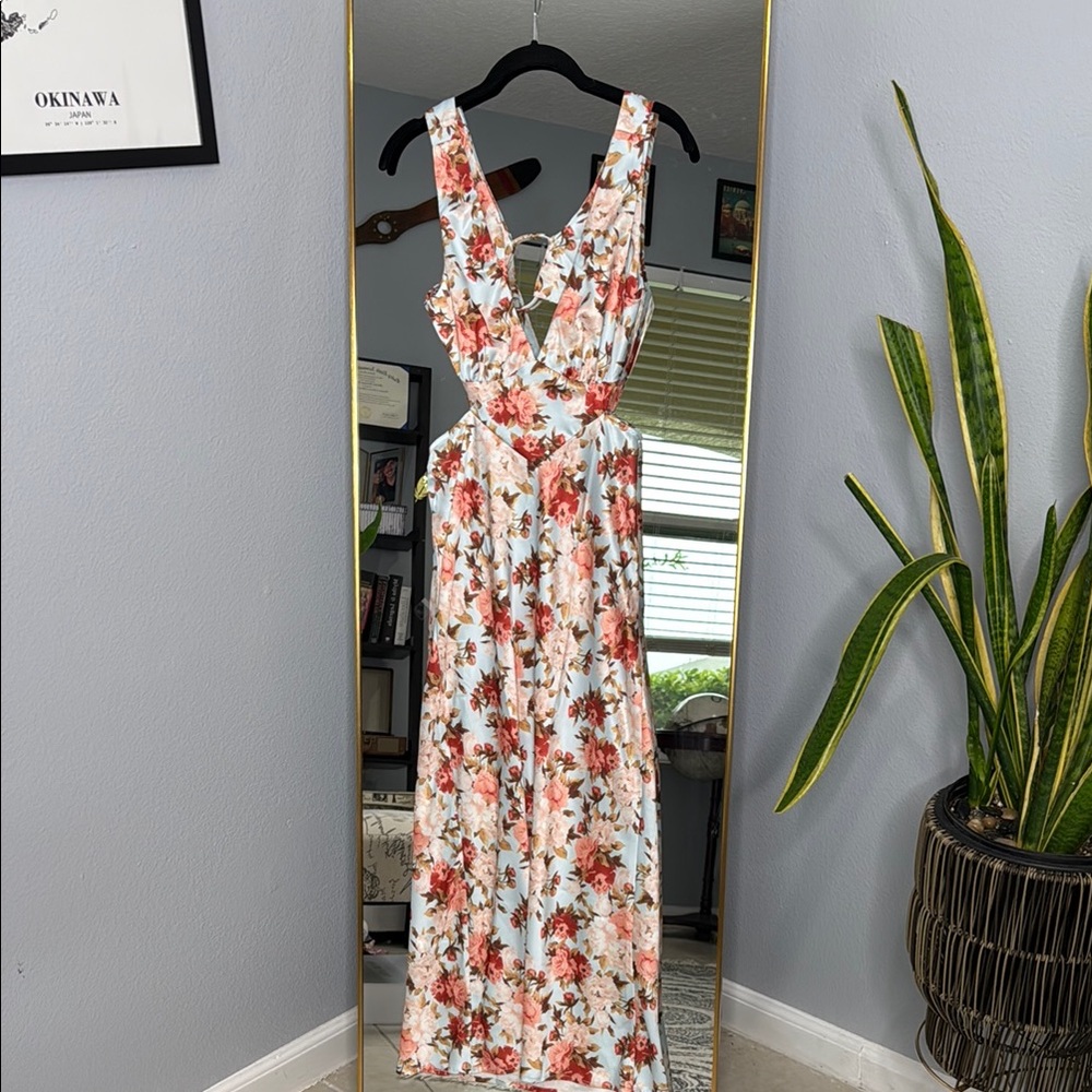 Hello Molly Floral Maxi Dress NWOT